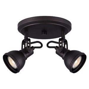 Canarm ICW622A0210 Bronze Polo 2-Light 8"W Accent Light Or Wall Sconce